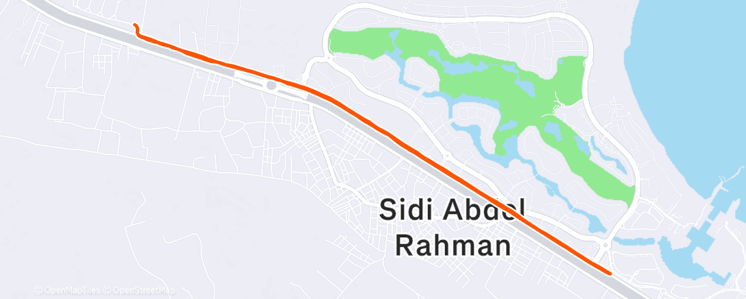 Map of the activity, Утренний забег