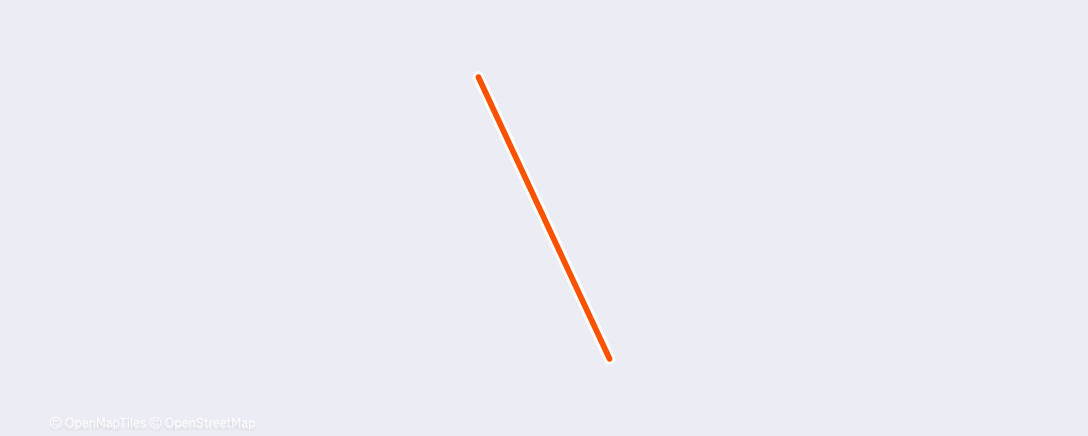 Map of the activity, Morning Swim