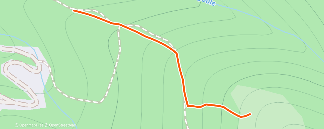 Map of the activity, Sortie VTT dans l'après-midi