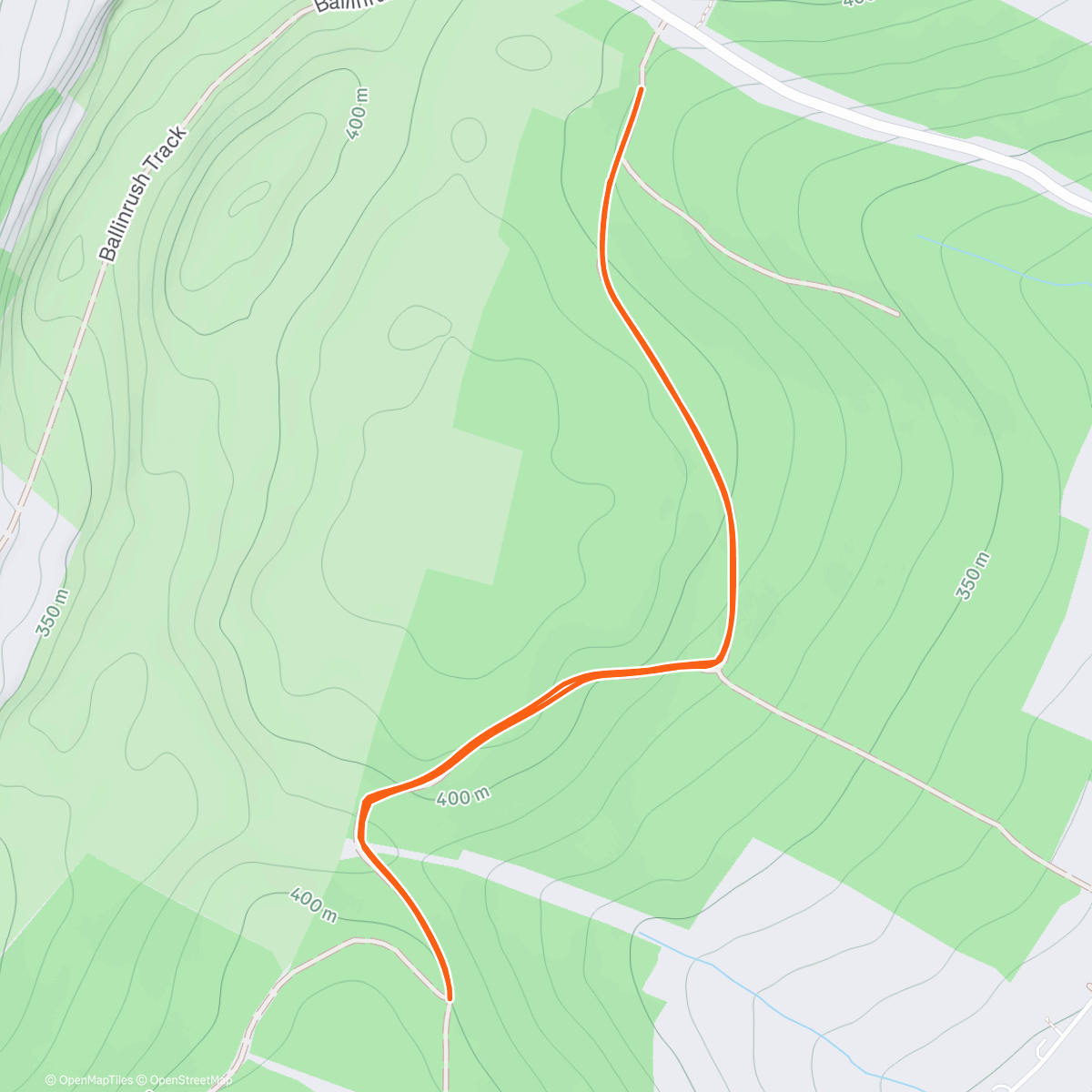 Map of the activity, Maureen had the fry on after