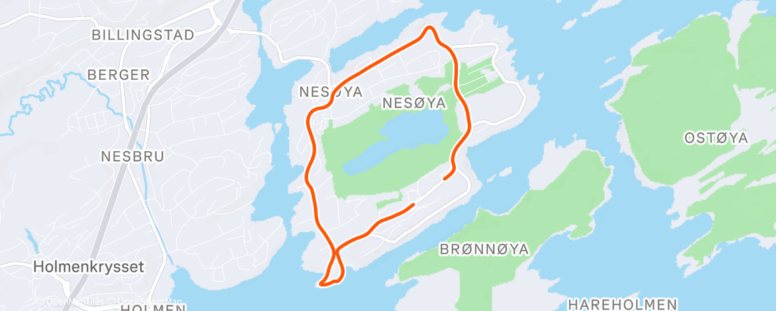 Map of the activity, Morning Run