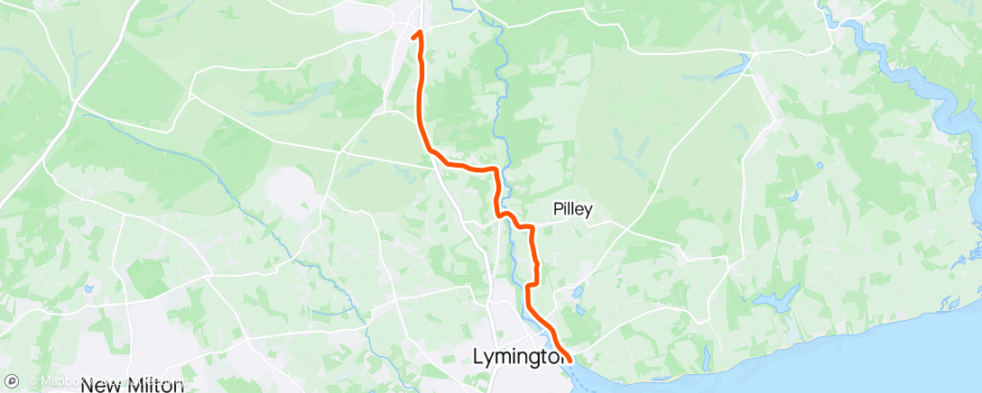 Mapa da atividade, Brockenhurst to Lymington Ferry Terminal