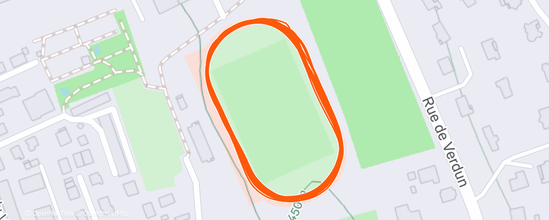 Map of the activity, Piste