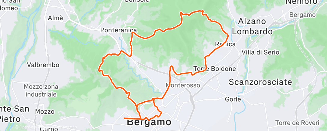 Map of the activity, Collinare