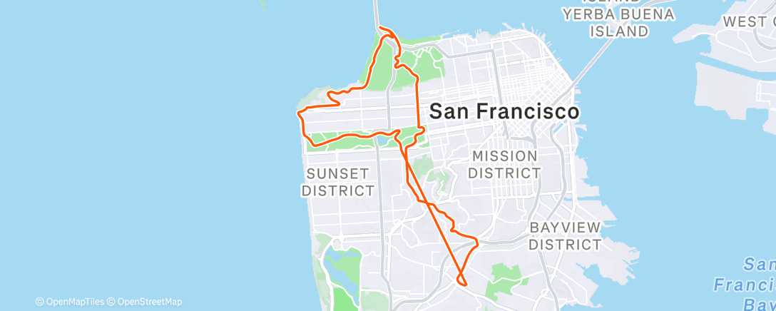 Map of the activity, Un paseito en bici