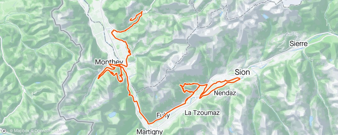 アクティビティ「Tour de Romandie - Stage 4」の地図