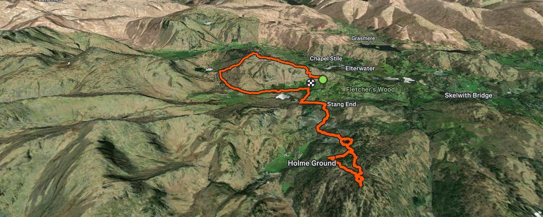 Map of the activity, Evening Hike