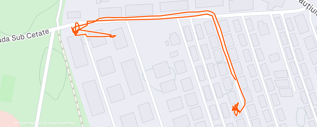 Map of the activity, Afternoon Walk