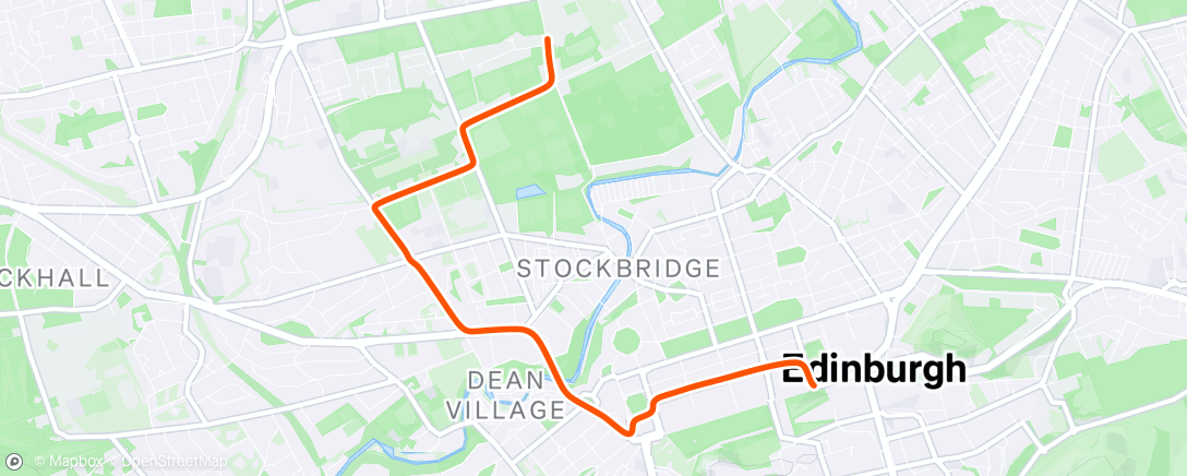 Map of the activity, Evening Ride