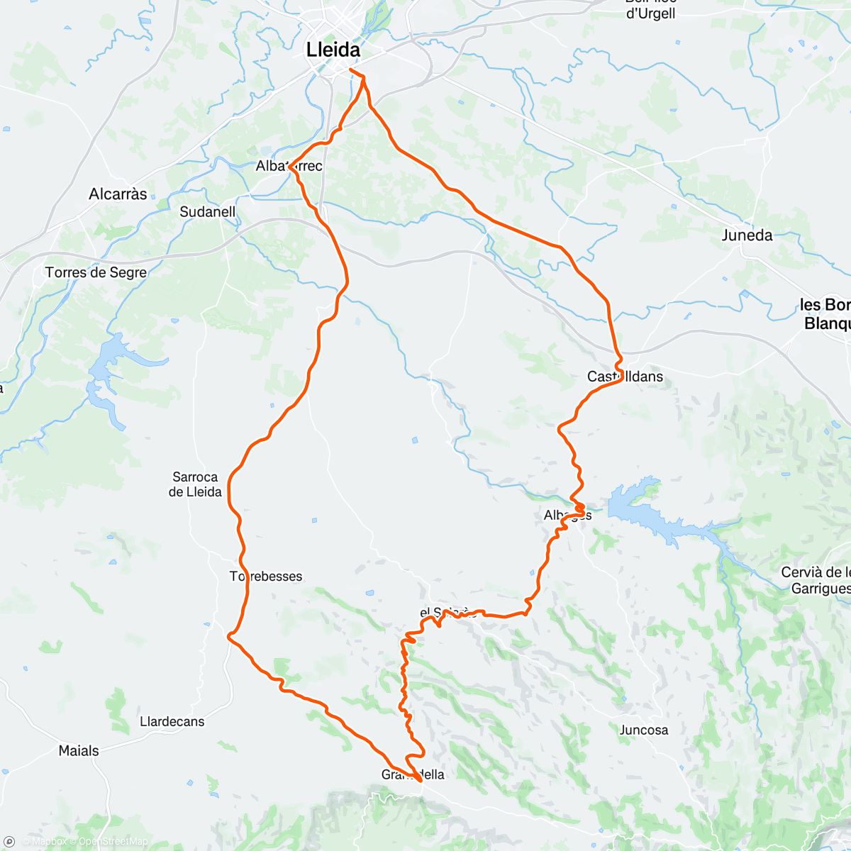 Map of the activity, Volta per les Garrigues. Amb bona companyia… la meva 🤣🤣🤣. Z2 - Base