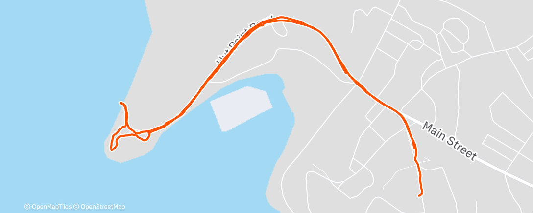 Map of the activity, Lunch Hike