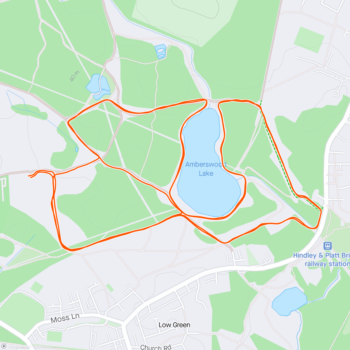 Map of the activity, Wigan 10k  Trail Run