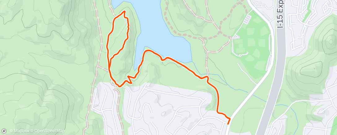 Map of the activity, Morning Run