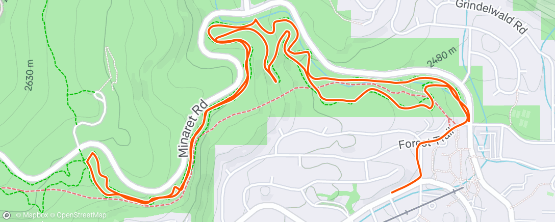 Map of the activity, Post Brisket Shakeout