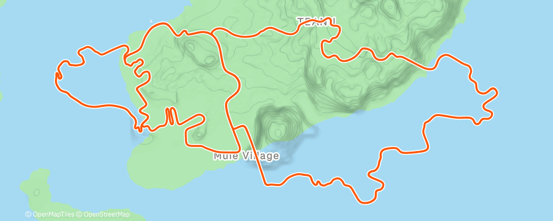 Map of the activity, Zwift - Group Ride: Rapha Festive 500 with Coco @ 2.6 W/KG on Triple Flat Loops in Watopia