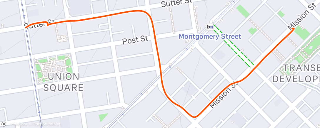 Map of the activity, Afternoon Walk