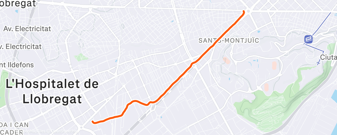 Карта физической активности (Evening Hike)