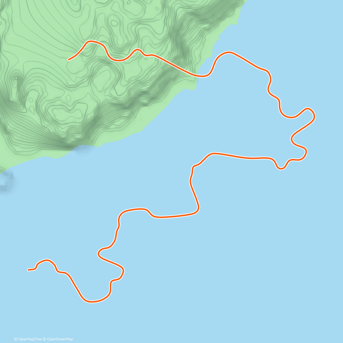 Map of the activity, Zwift - Group Ride: Rapha Festive 500 with Miguel @ 1.8 W/KG on Watopia's Waistband in Watopia