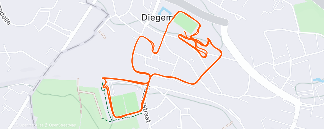 Карта физической активности (Evening Ride)