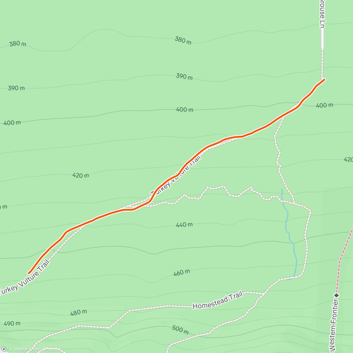 Map of the activity, Key fob recovery hike