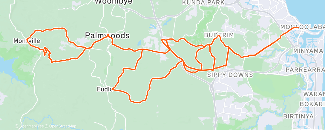 Carte de l'activité Road Cycling