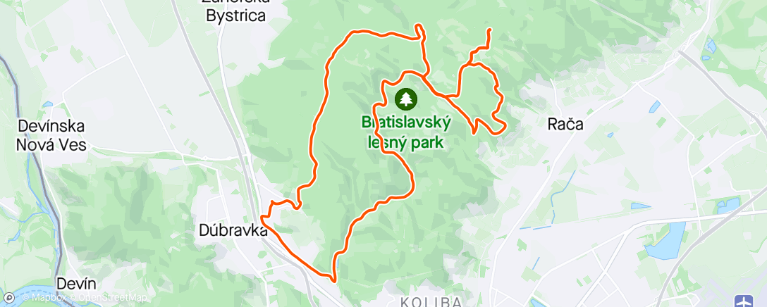 Map of the activity, Karpaty