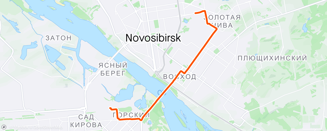 Mappa dell'attività Полуденный заезд