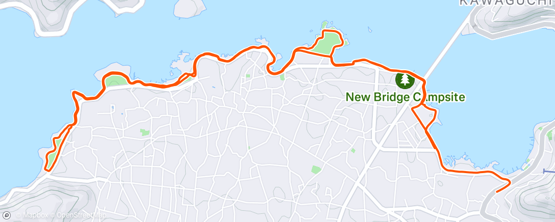 Map of the activity, 午后跑步