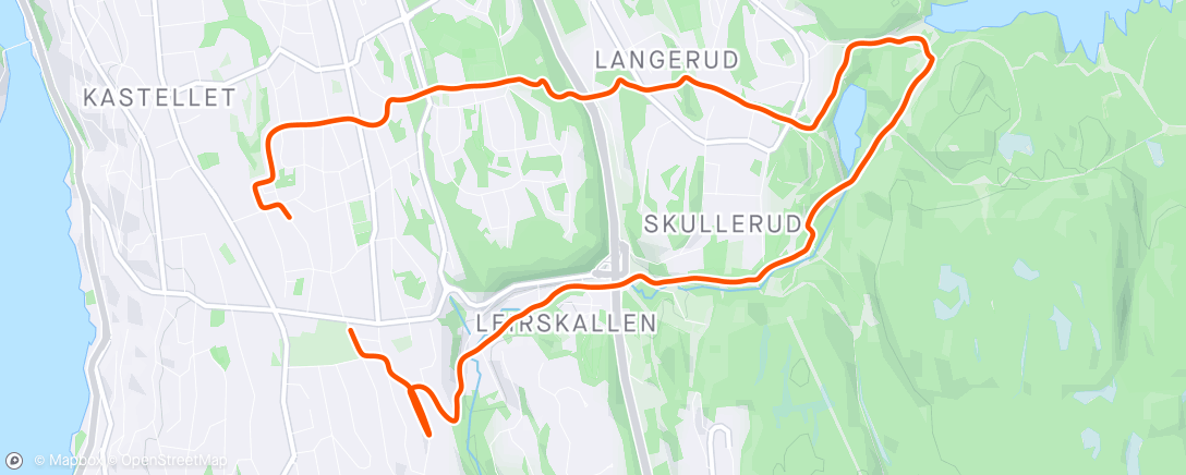 Map of the activity, Løpetur med 🐶