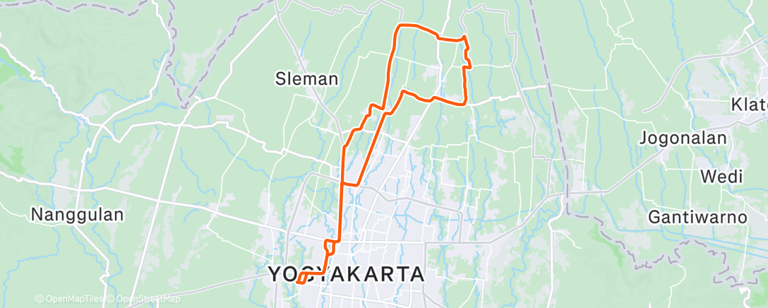 Map of the activity, Morning Ride