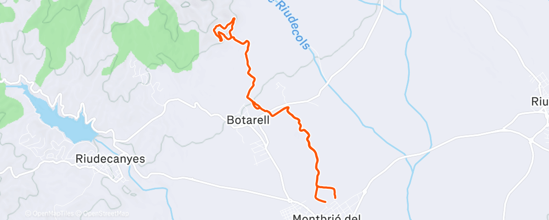 Mapa de la actividad (Morning Trail Run)