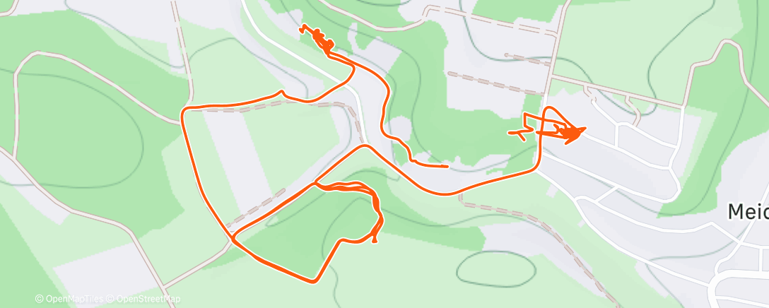 Map of the activity, Mountainbike-Fahrt zur Mittagszeit