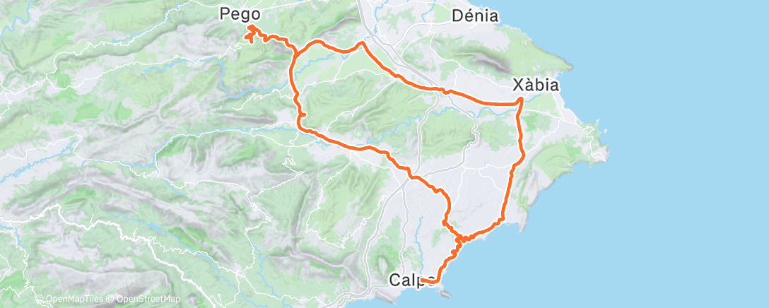 Map of the activity, Fahrt am Morgen