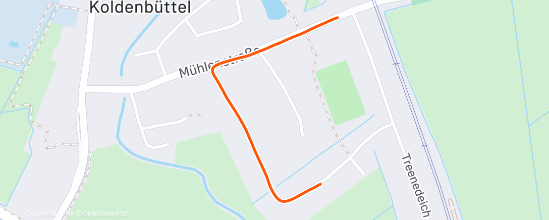 Карта физической активности (Laufgruppe Koldenbüttel)