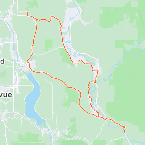 Terrys to Snoqualmie Falls to Redmond 87.9 km Road Cycling Route on