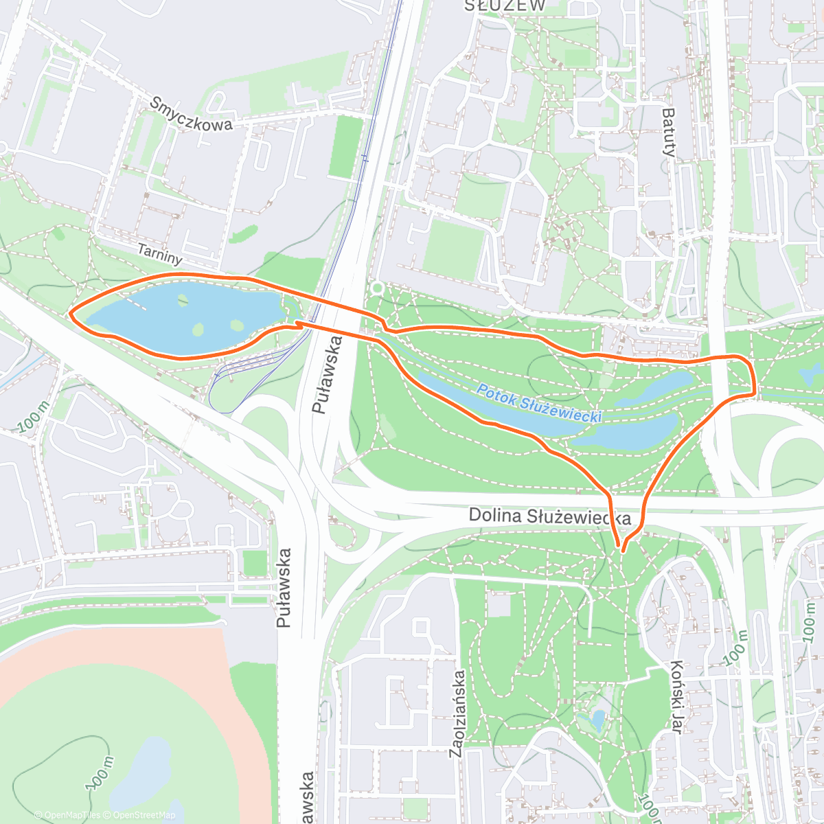 Map of the activity, Morning Walk