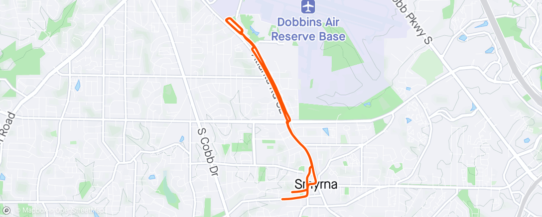 Map of the activity, Double stroller triple Dixie