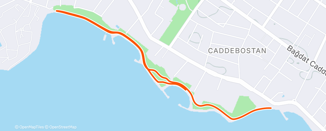Map of the activity, Morning Walk