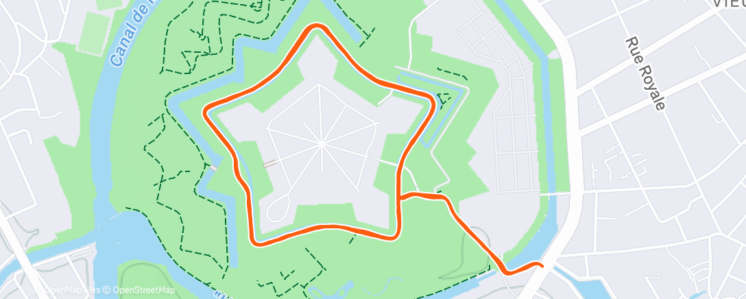 Map of the activity, Footing