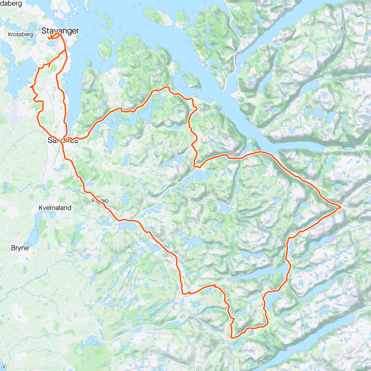 Map of the activity, Ude å gjer an