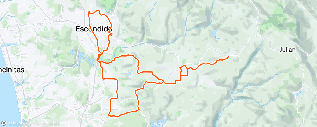 Map of the activity, Morning Ride