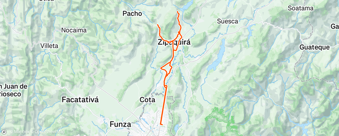 アクティビティ「Bicicleta por la mañana」の地図