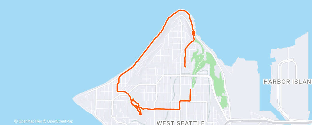 Map of the activity, Morning Run