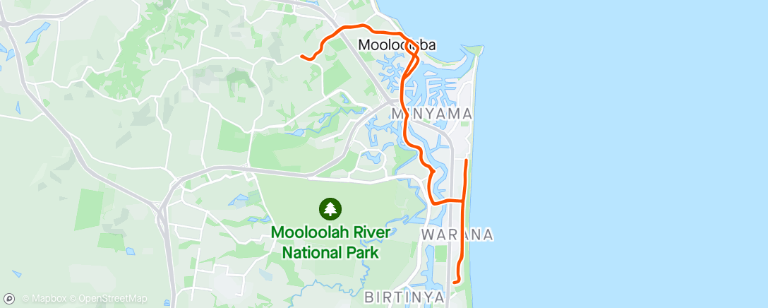 Map of the activity, Saturday solo ride