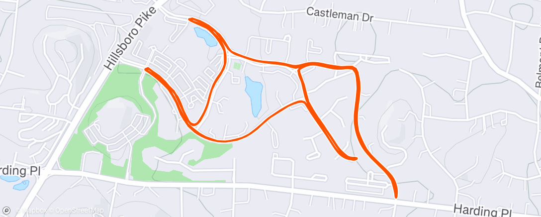 Map of the activity, Afternoon Ride