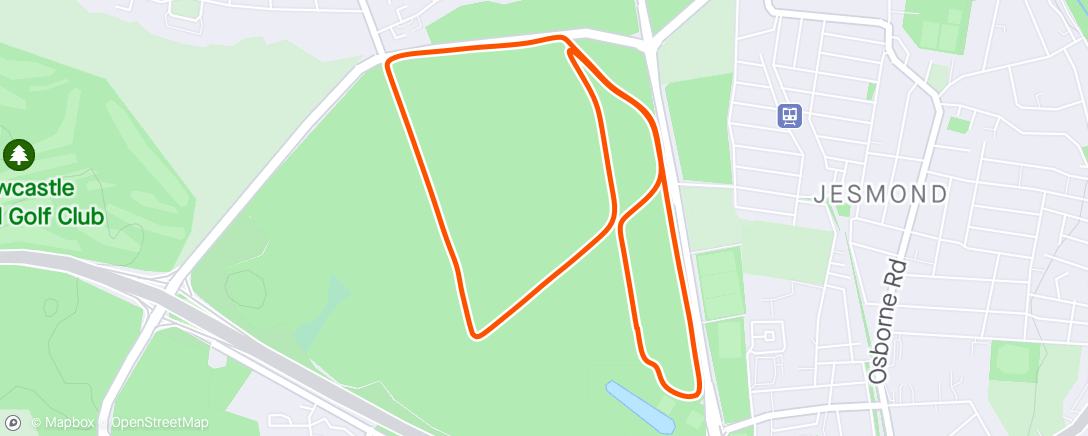 Map of the activity, Town Moor Parkrun (Newcastle)