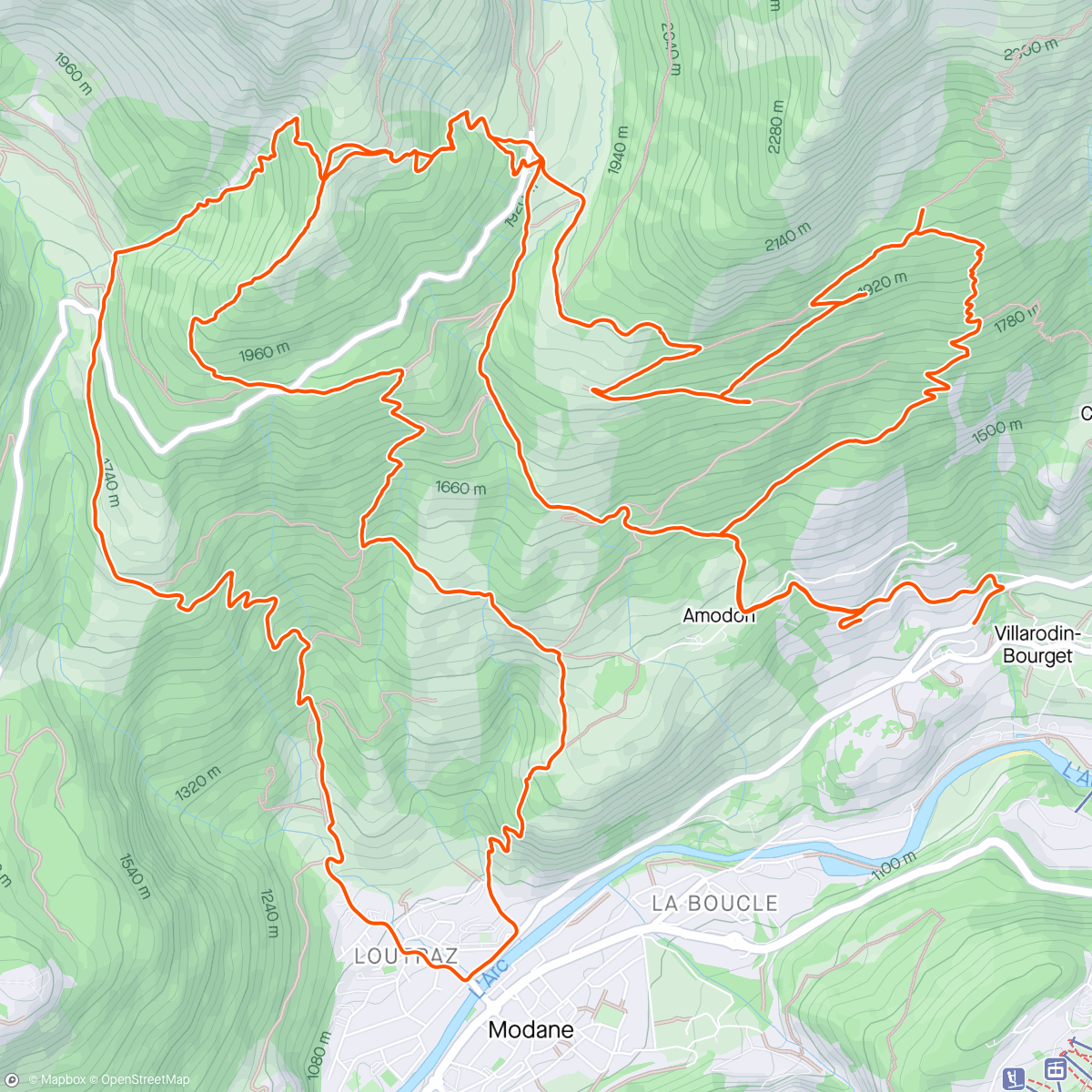 Map of the activity, Rando trail pas trop roulant