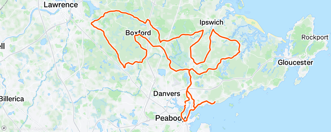 Map of the activity, Independence Day Group Ride 👊🏼✊🏼✊🏼✊🏼
