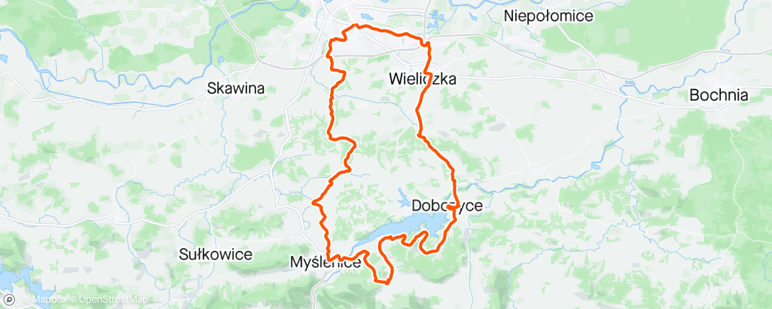 Mappa dell'attività Lunch Ride. Zażarło 😎
