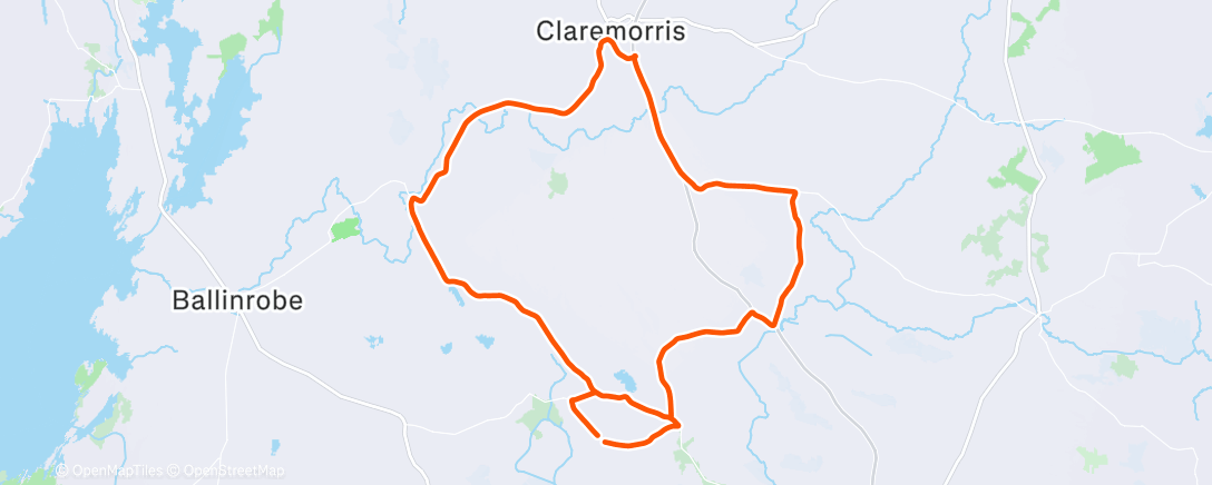 Map of the activity, Morning Ride